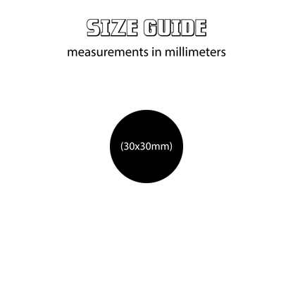 Brick Figure Stand Round (Minifigure / Minidoll) - Pack of 25, 30 Colors