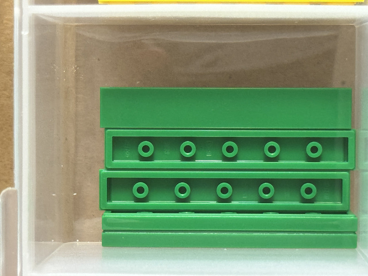 LEGO Parts - Green Tile 1 x 6 - No 6636 - QTY 5