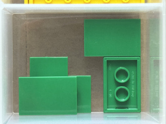 LEGO Parts - Green Tile 2 x 3 - No 26603 - QTY 5