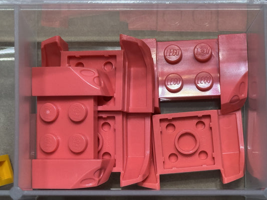 LEGO Parts - Coral Vehicle Mudguard 2 x 4 Headlights Overhang - No 44674 - QTY 5