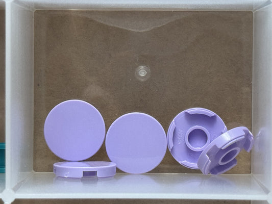 LEGO Parts - Lavender Tile, Round 2 x 2 - No 14769 - QTY 5