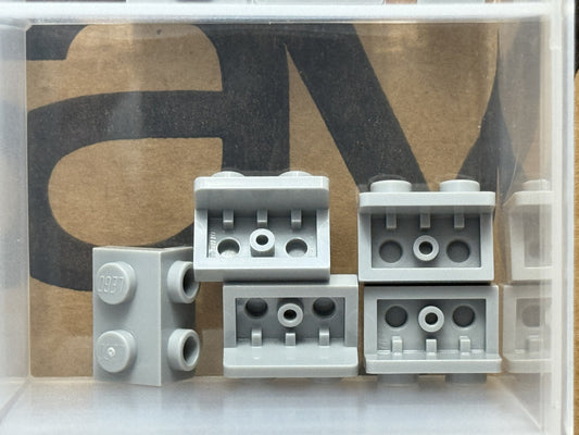 LEGO Parts - Light Bluish Gray Bracket 1 x 2 - 1 x 2 - No 99781 - QTY 5