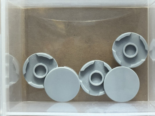 LEGO Parts - Light Bluish Gray Tile, Round 2 x 2 - No 14769 - QTY 5