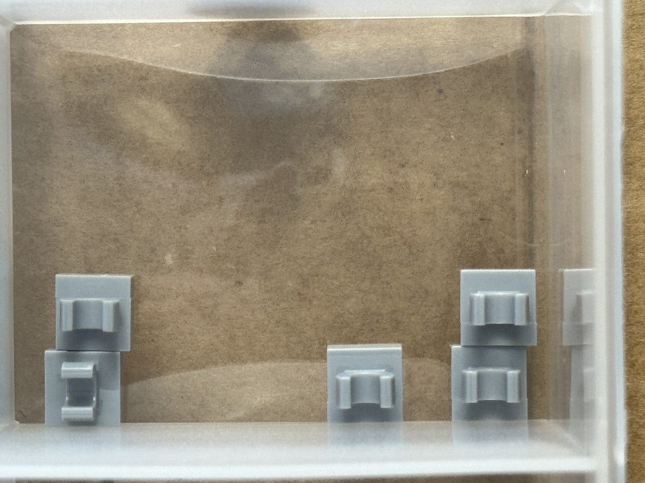 LEGO Parts - Light Bluish Gray Tile 1 x 1 with Open O Clip - No 15712 - QTY 5
