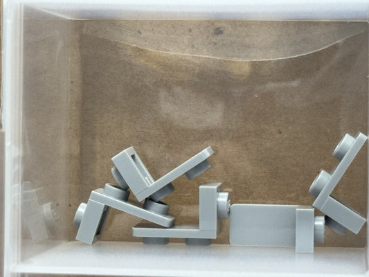 LEGO Parts - Light Bluish Gray Bracket 1 x 1 - 1 x 2 - No 79389 - QTY 5