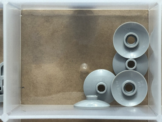 LEGO Parts - Light Bluish Gray Dish 2 x 2 Inverted (Radar) - No 4740 - QTY 5