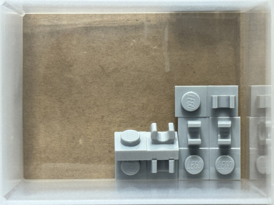 LEGO Parts - Light Bluish Gray Plate 1 x 2 Open O Clip Top - No 44861 - QTY 5