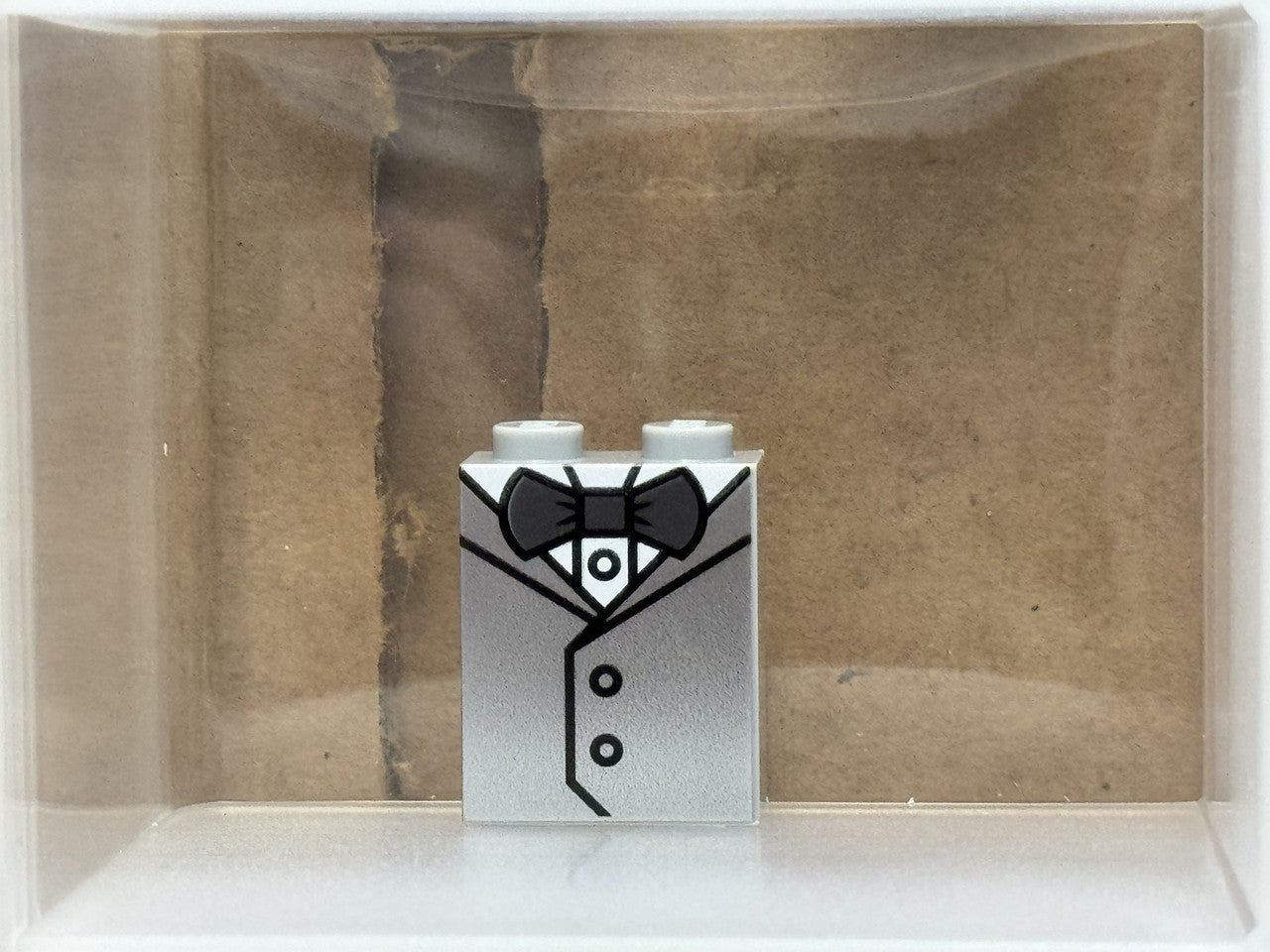 LEGO Parts - Light Bluish Gray 1 x 2 BrickHeadz Groom - No 3245cpb113 - QTY 1