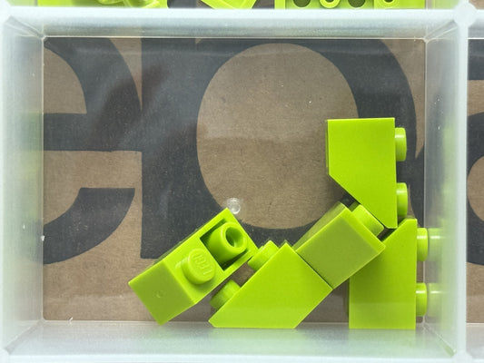 LEGO Parts - Lime Slope, Inverted 45 2 x 1 - No 3665 - QTY 5