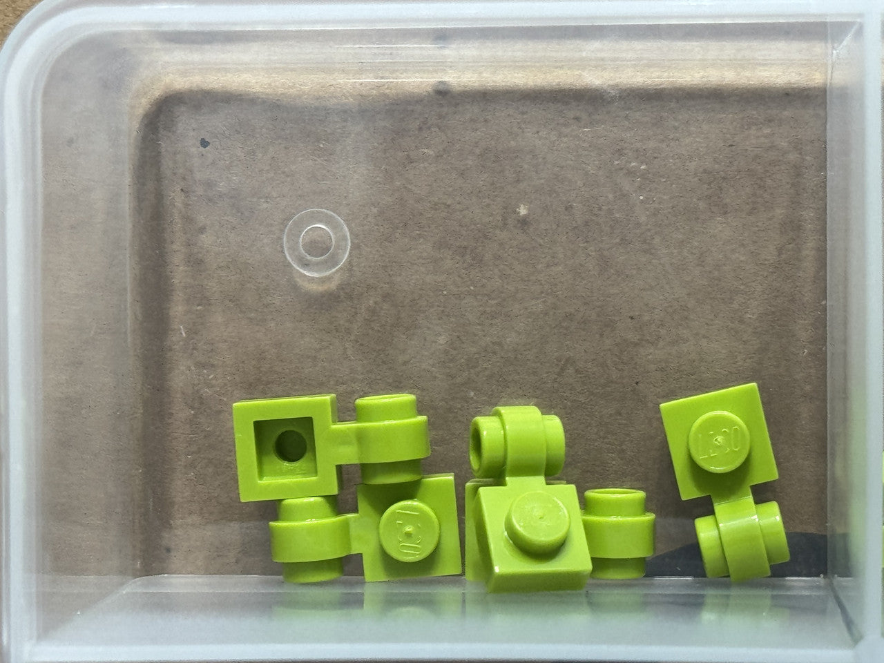 LEGO Parts - Lime Plate 1 x 1 with Light Attachment - No 4081b - QTY 5