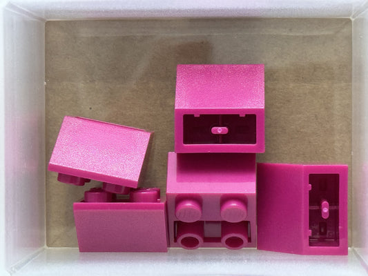 LEGO Parts - Magenta Slope, Inverted 45 2 x 2 - No 3660 - QTY 5
