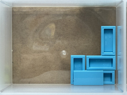 LEGO Parts - Medium Azure Tile 1 x 2 - No 3069 - QTY 5