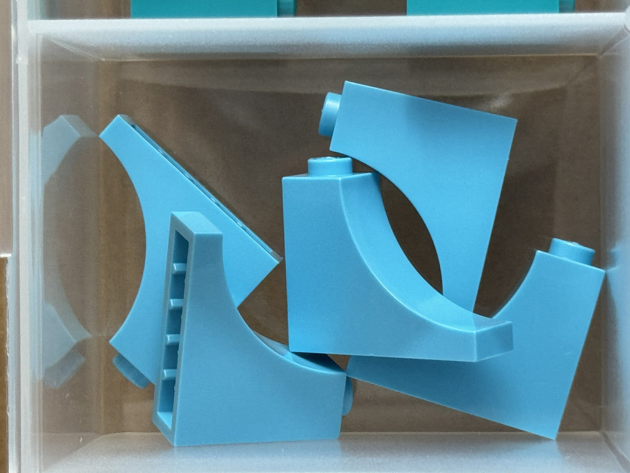 LEGO Parts - Medium Azure Arch 1 x 3 x 2 Inverted - No 18653 - QTY 5