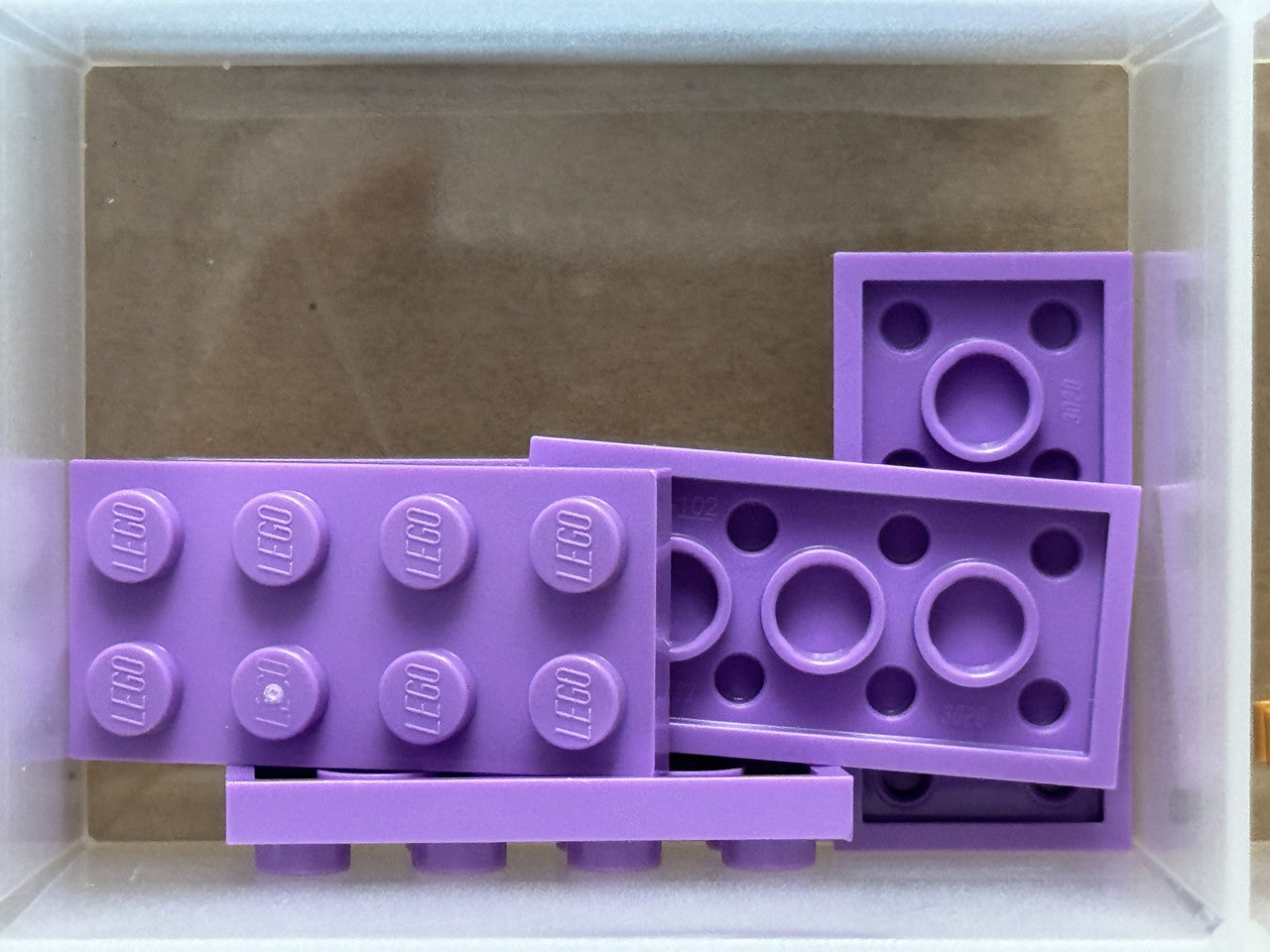 LEGO Parts - Medium Lavender Plate 2 x 4 - No 3020 - QTY 5