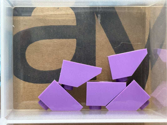 LEGO Parts - Medium Lavender Slope 45 2 x 1 - No 3040 - QTY 5