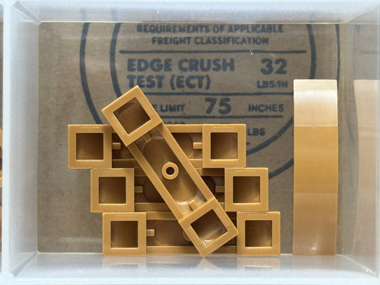 LEGO Parts - Medium Nougat Slope, Curved 4 x 1 x 2/3 Double - No 93273 - QTY 5