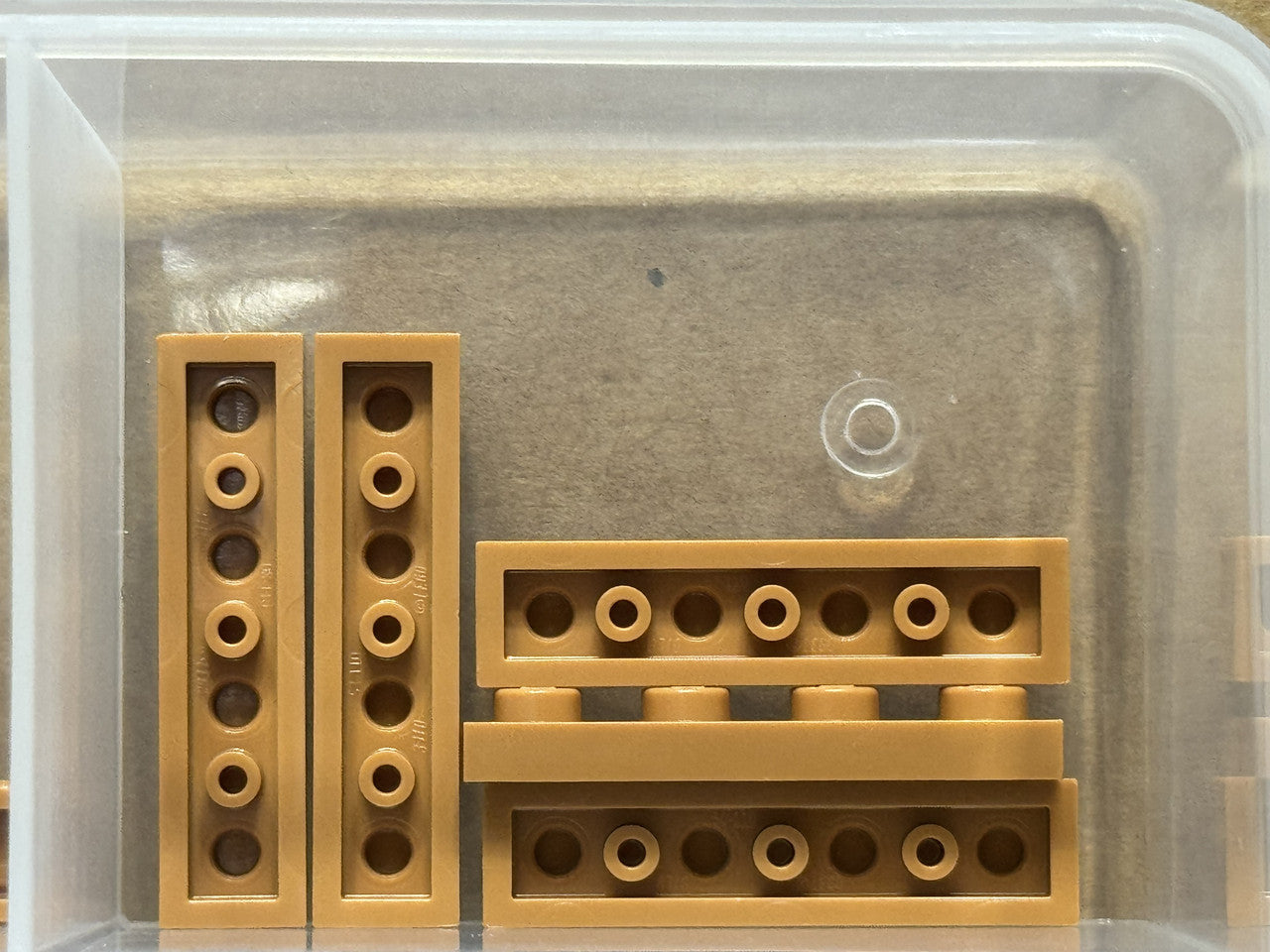 LEGO Parts - Medium Nougat Plate 1 x 4 - No 3710 - QTY 5