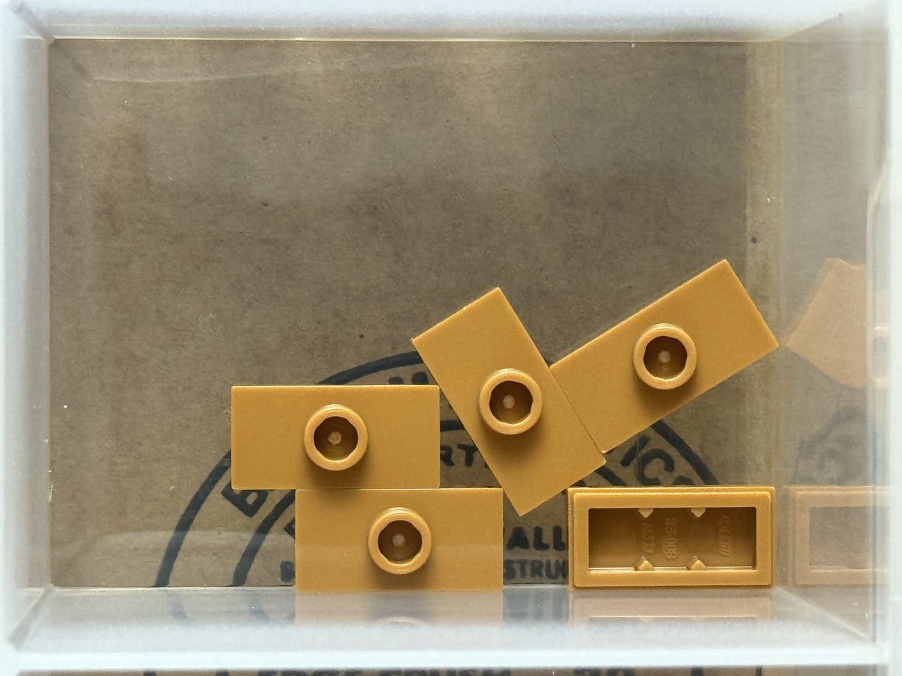 LEGO Parts - Medium Nougat Plate 1 x 2 with 1 Stud (Jumper) - No 15573 - QTY 5