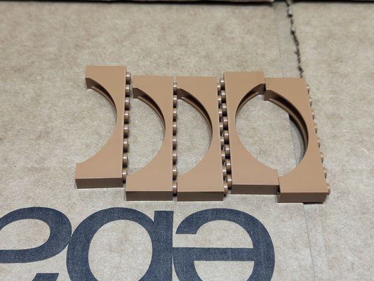 LEGO Parts - Medium Nougat Arch 1 x 8 x 2 Raised - No 16577 - QTY 5