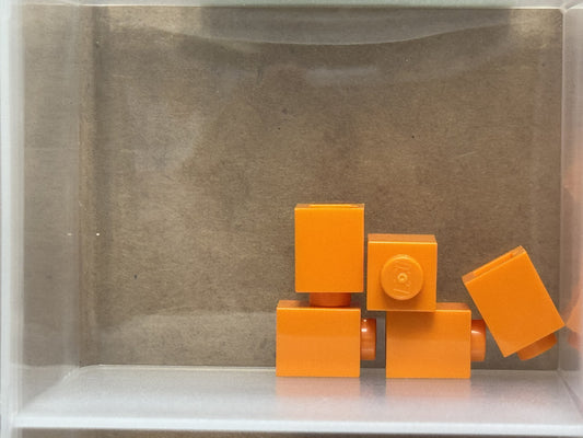 LEGO Parts - Orange Brick 1 x 1 - No 3005 - QTY 5