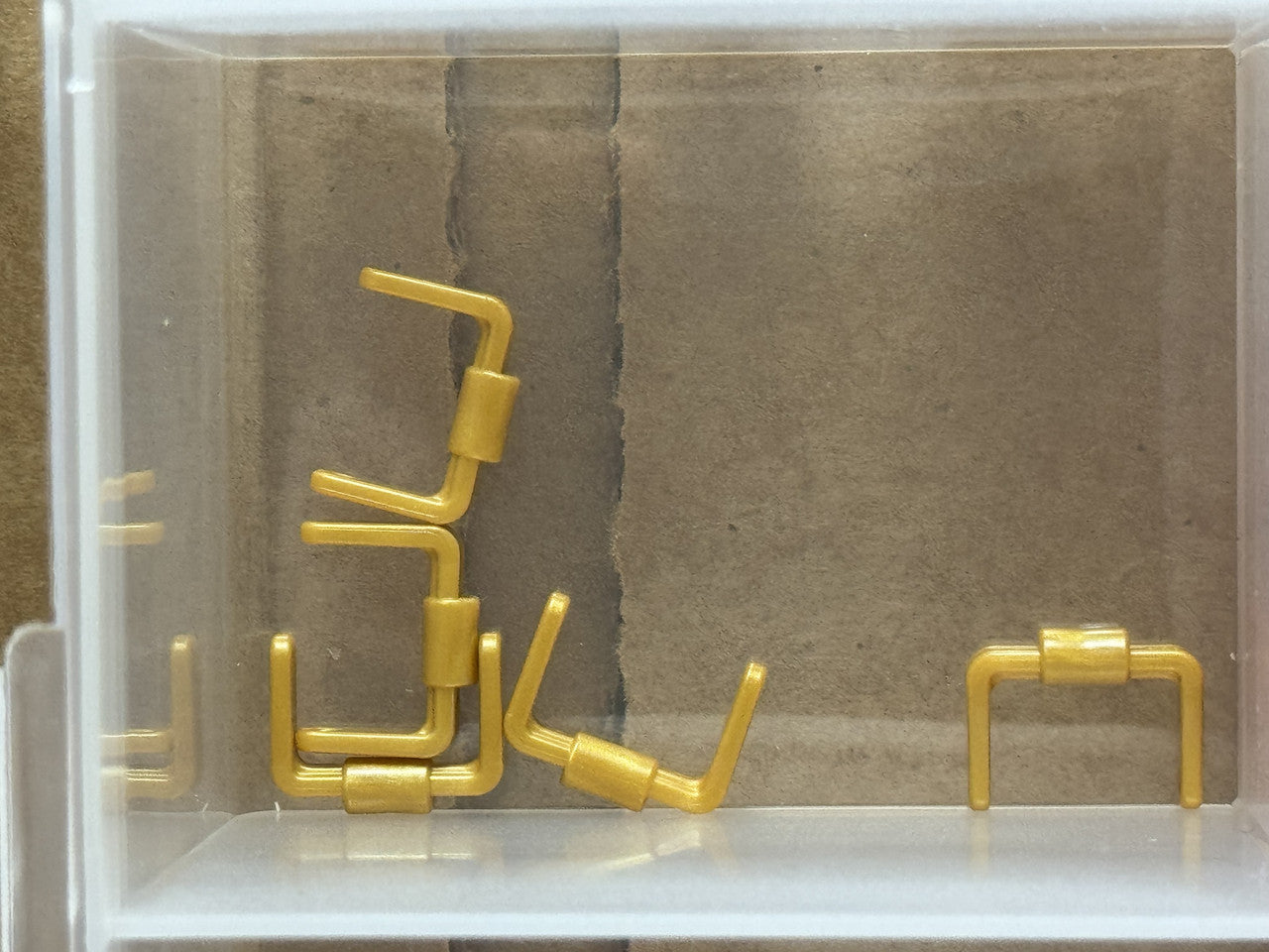 LEGO Parts - Pearl Gold Minifigure Bucket 1 x 1 x 1 Handle - No 95344 - QTY 5