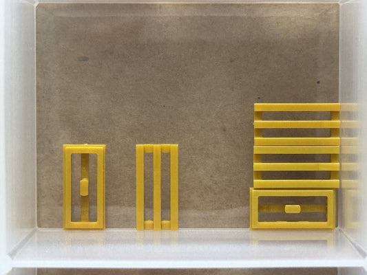LEGO Parts - Pearl Gold Tile 1 x 2 Grille - No 2412b - QTY 5