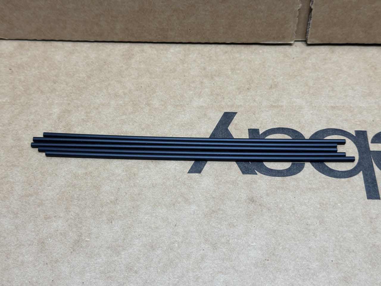 LEGO Parts - Black Hose, Rigid 3mm D. 25L / 20.0cm - No 75c25 - QTY 5