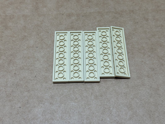 LEGO Parts - Tan Plate 2 x 8 - No 3034 - QTY 5