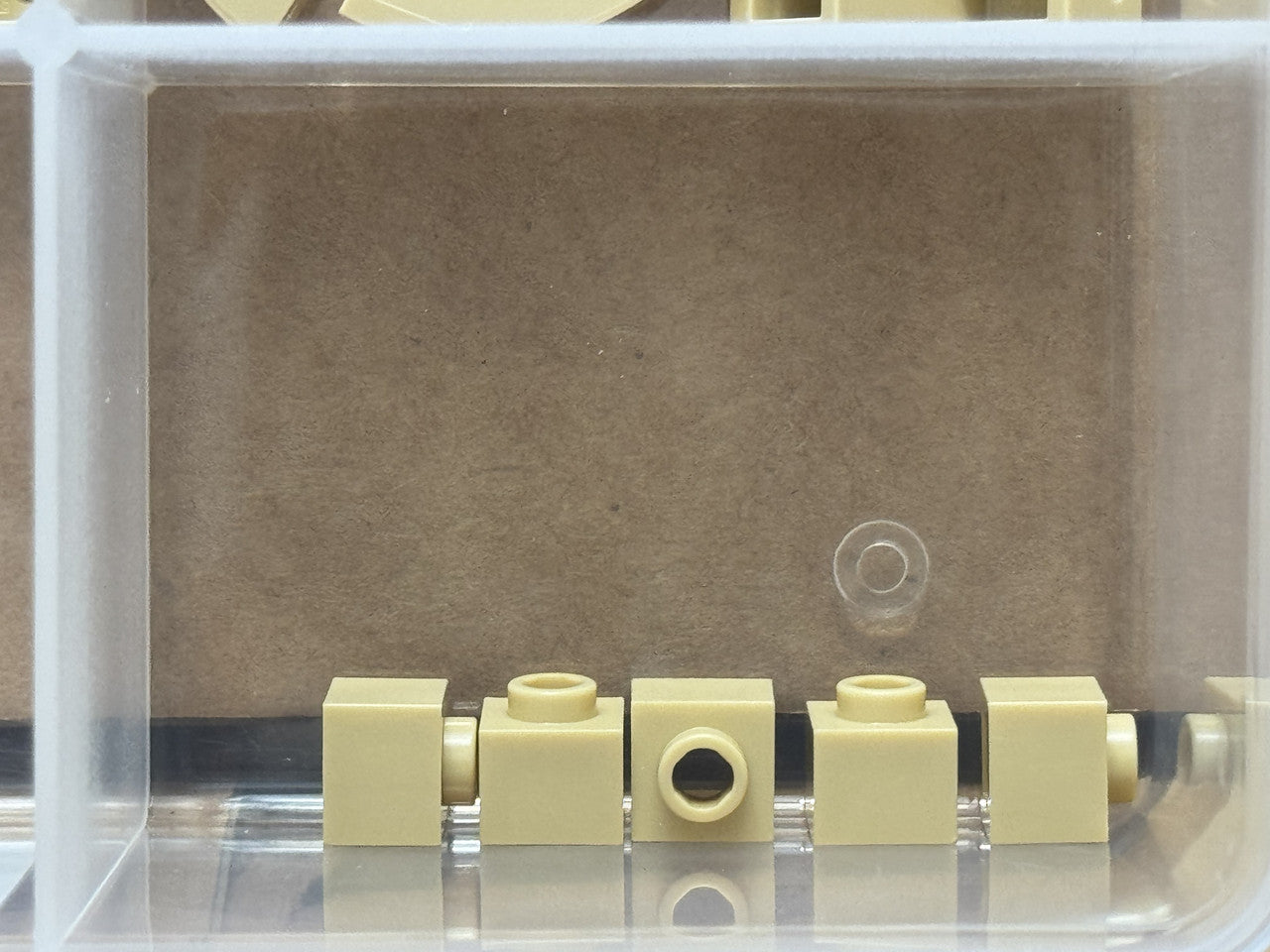 LEGO Parts - Tan Brick, Modified 1 x 1 x 2/3 with Open Stud - No 86996 - QTY 5