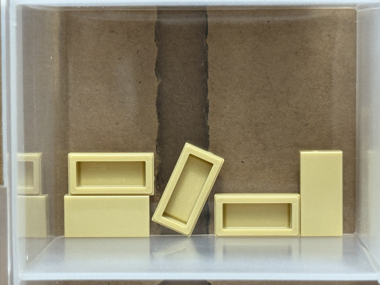 LEGO Parts - Tan Tile 1 x 2 - No 3069 - QTY 5