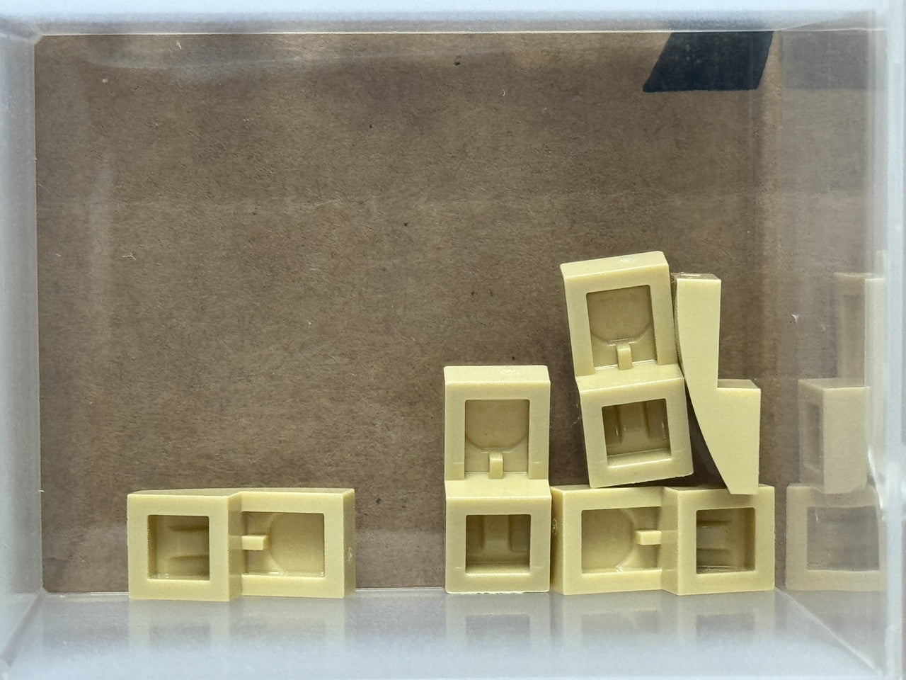 LEGO Parts - Tan Slope, Curved 2 x 1 x 2/3 - No 11477 - QTY 5