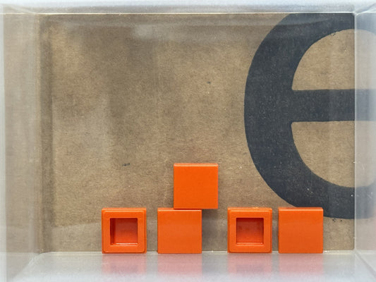 LEGO Parts - Reddish Orange Tile 1 x 1 - No 3070 - QTY 5