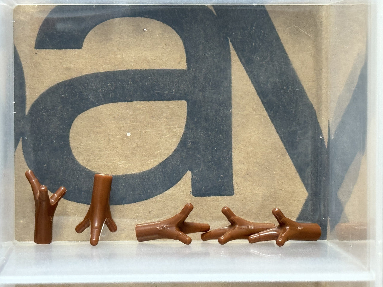 LEGO Parts - Reddish Brown Plant Flower Stem Bar Stems Short - No 68211 - QTY 5