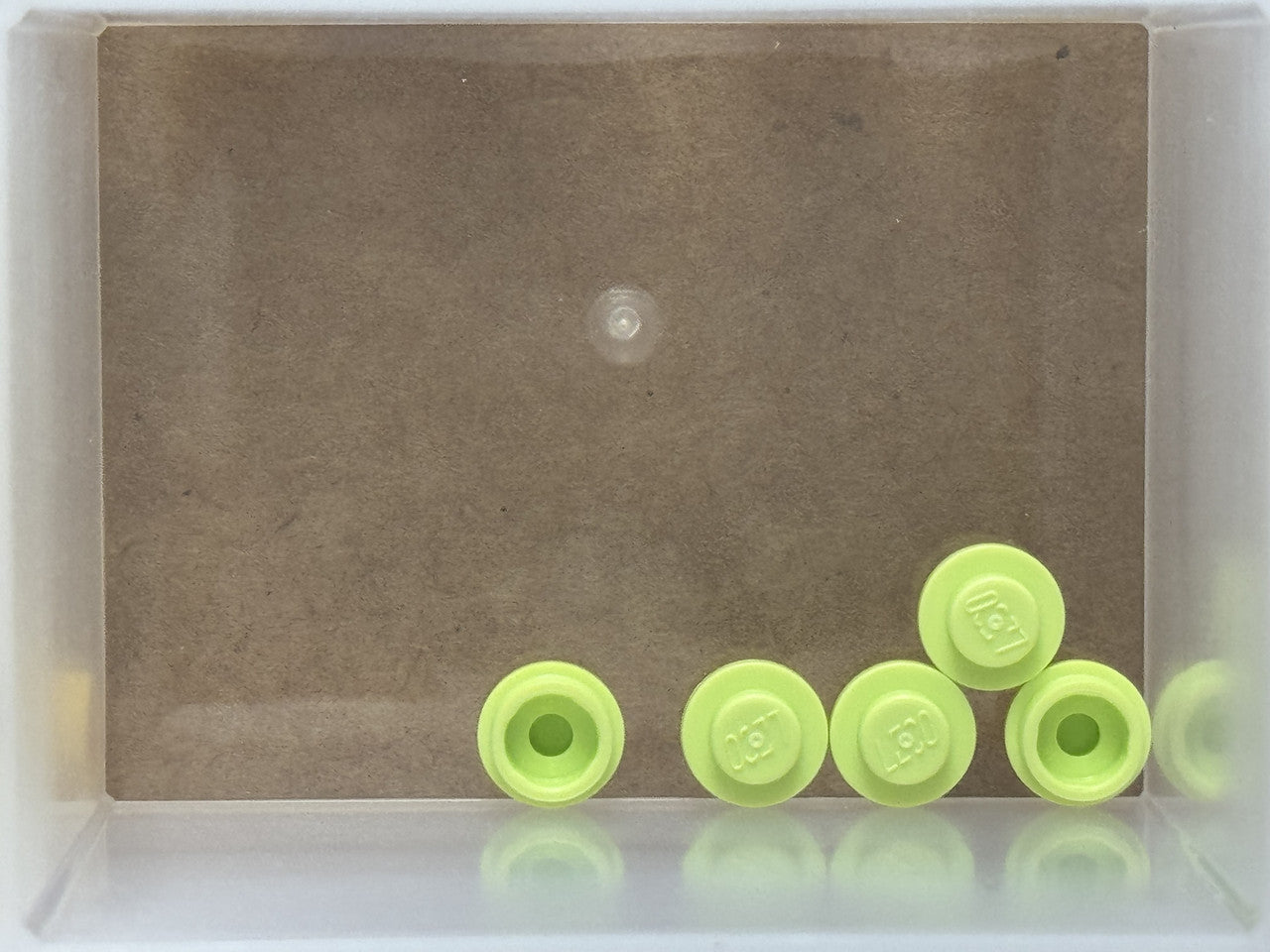 LEGO Parts - Yellowish Green Plate, Round 1 x 1 - No 4073 - QTY 5
