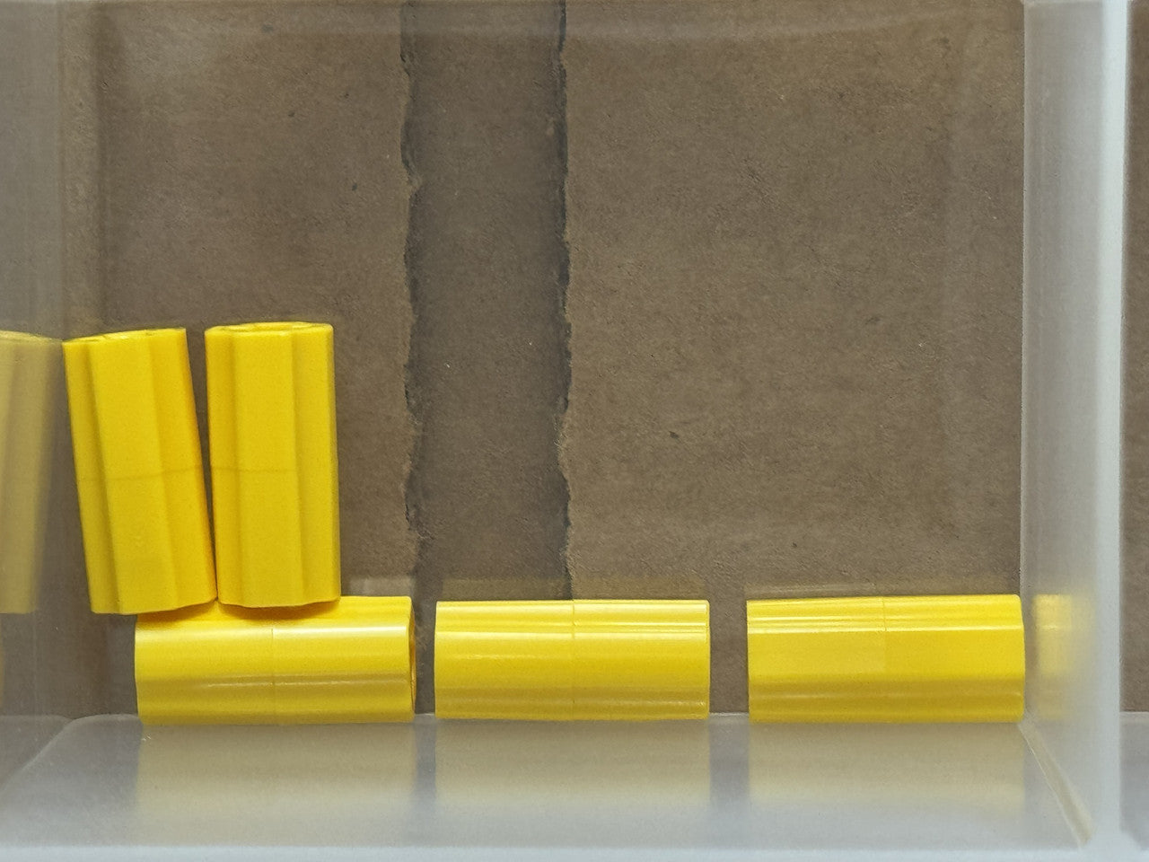 LEGO Parts - Yellow Technic, Axle Connector 2L - No 6538c - QTY 5