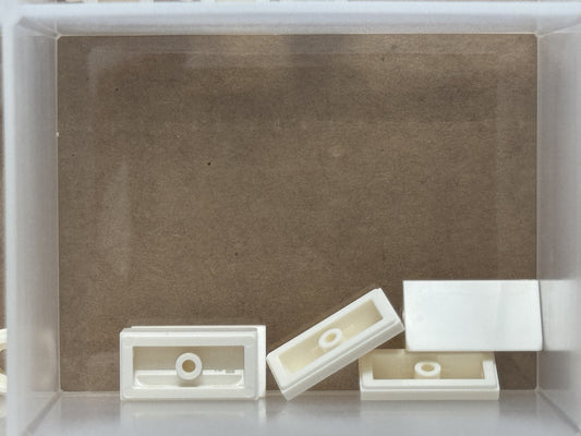 LEGO Parts - White Slope 30 1 x 2 x 2/3 - No 85984 - QTY 5