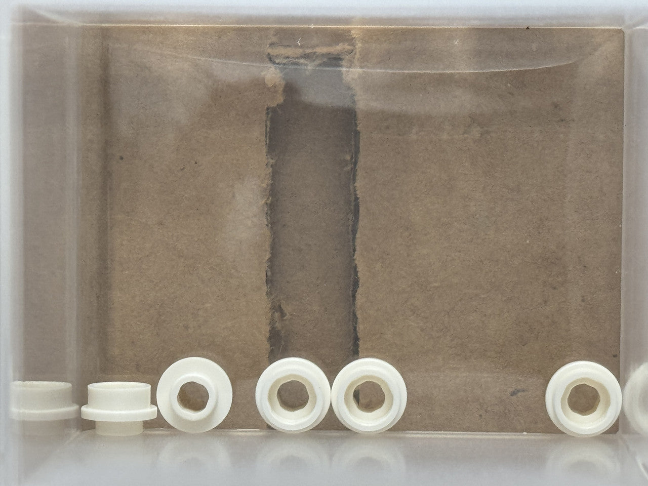 LEGO Parts - White Plate, Round 1 x 1 with Open Stud - No 85861 - QTY 5