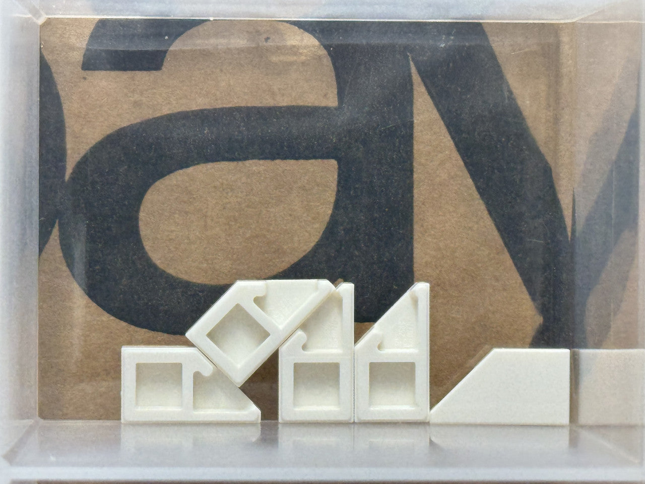 LEGO Parts - White Tile, Modified 1 x 2 Wedge Right - No 5092 - QTY 5