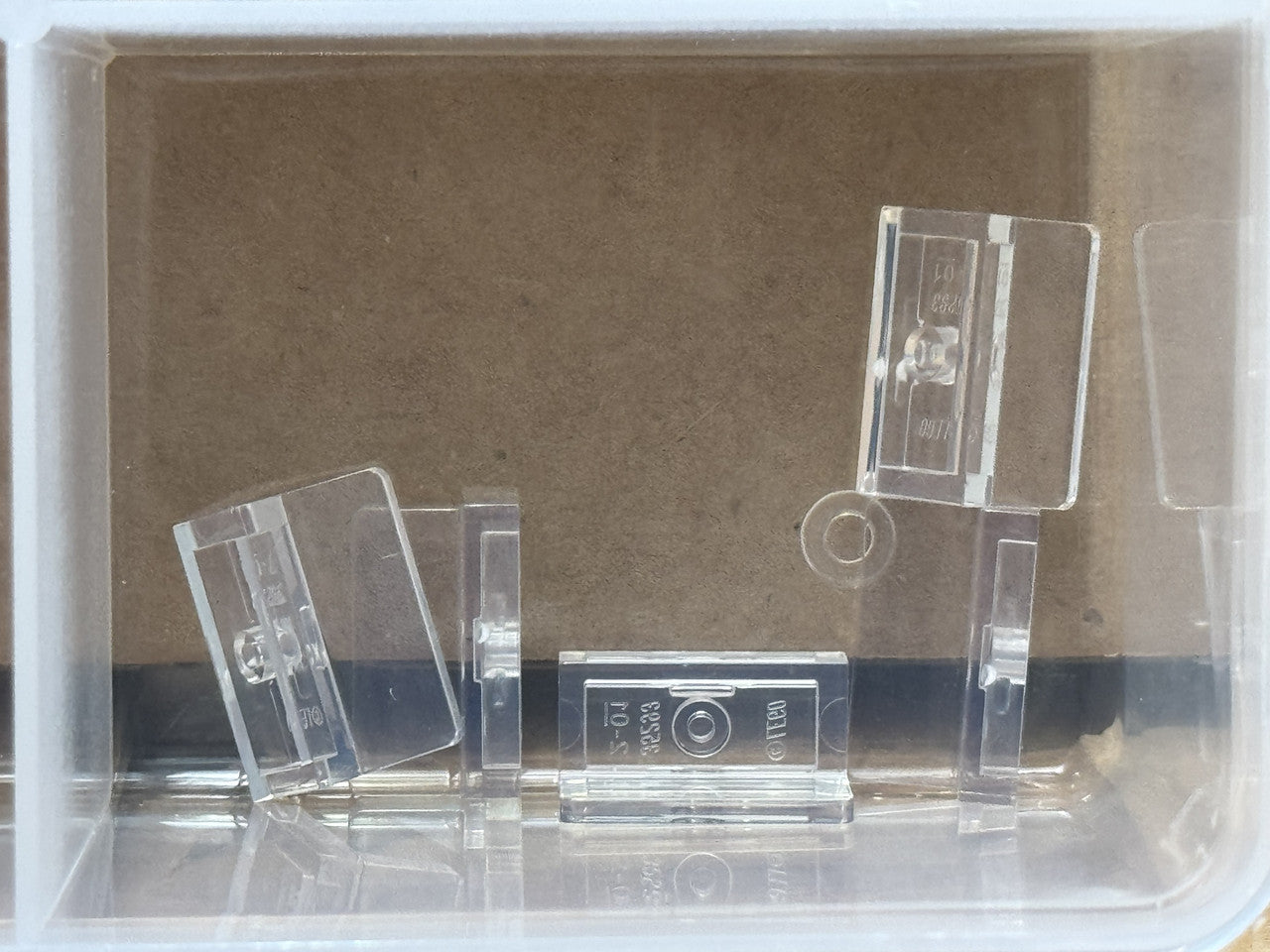 LEGO Parts - Trans-Clear Panel 1 x 2 x 1 with Rounded Corners - No 4865b - QTY 5