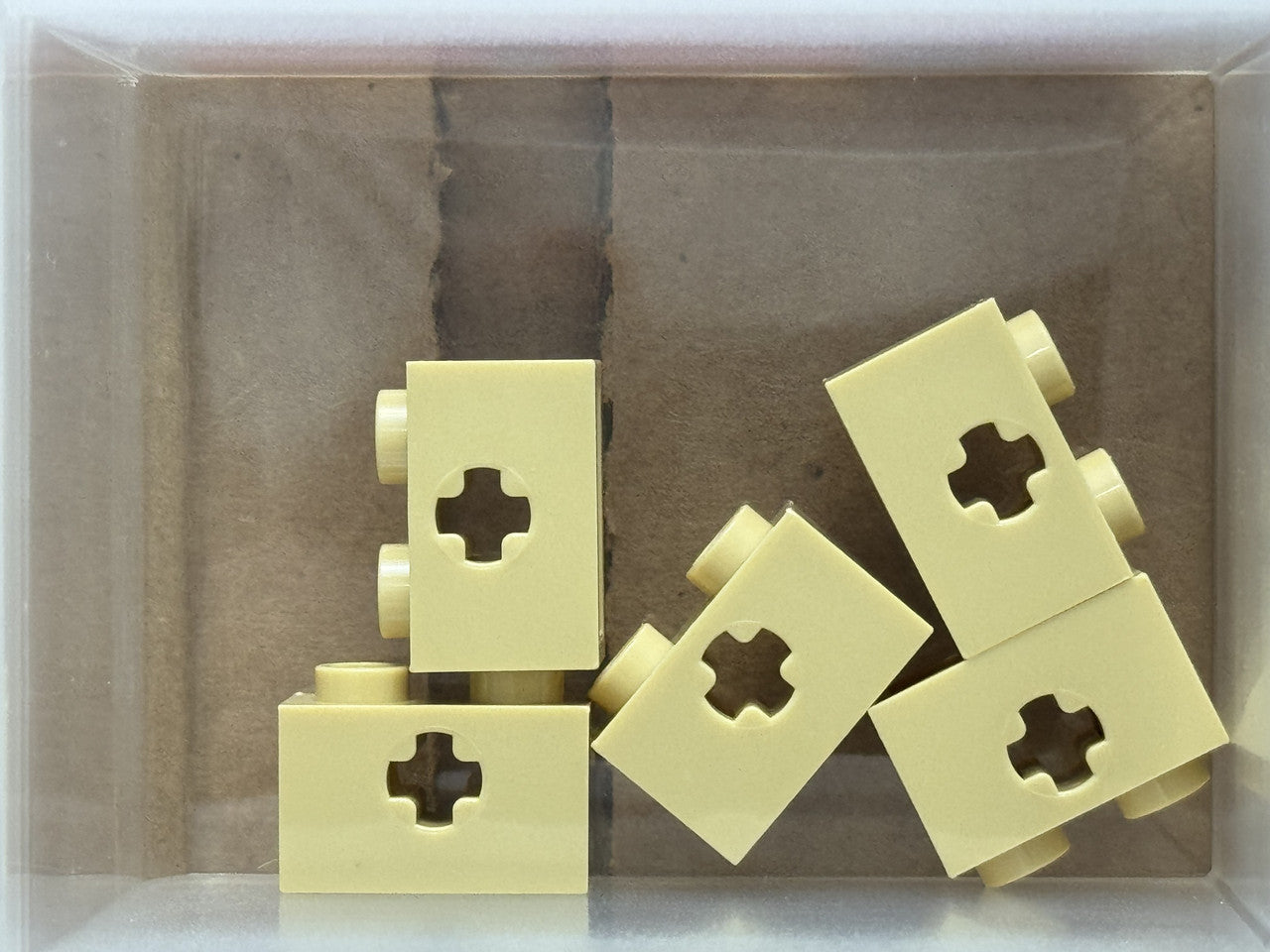 LEGO Parts - Tan Technic, Brick 1 x 2 with Axle Hole - No 32064 - QTY 5