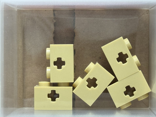 LEGO Parts - Tan Technic, Brick 1 x 2 with Axle Hole - No 32064 - QTY 5