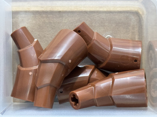 LEGO Parts - Reddish Brown Dragon Tail / Horn Section Stepped - No 2142 - QTY 5