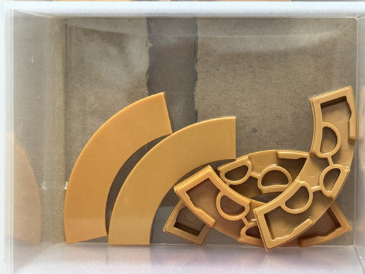 LEGO Parts - Medium Nougat Tile, Round Corner 3 x 3 Macaroni - No 79393 - QTY 5