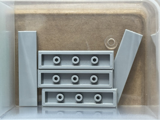 LEGO Parts - Light Bluish Gray Tile 1 x 4 - No 2431 - QTY 5