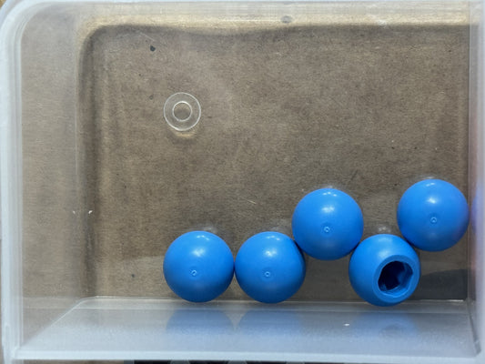 LEGO Parts - Dark Azure Technic Ball Joint - No 32474 - QTY 5