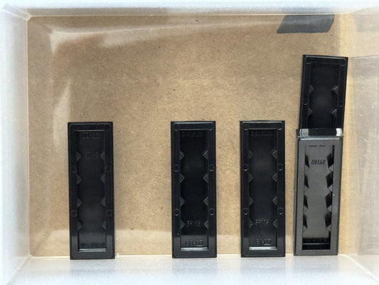 LEGO Parts - Black Plate 1 x 3 with 2 Studs (Double Jumper) - No 34103 - QTY 5