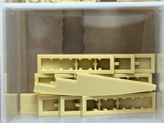 LEGO Parts - Tan Slope, Curved 6 x 1 - No 6801 - QTY 5