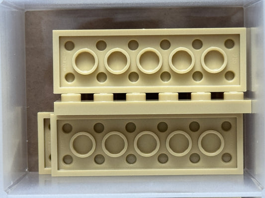 LEGO Parts - Tan Plate 2 x 6 - No 3795 - QTY 5