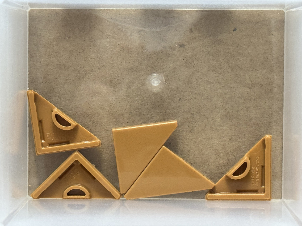 LEGO Parts - Medium Nougat Tile, Modified 2 x 2 Triangular - No 35787 - QTY 5
