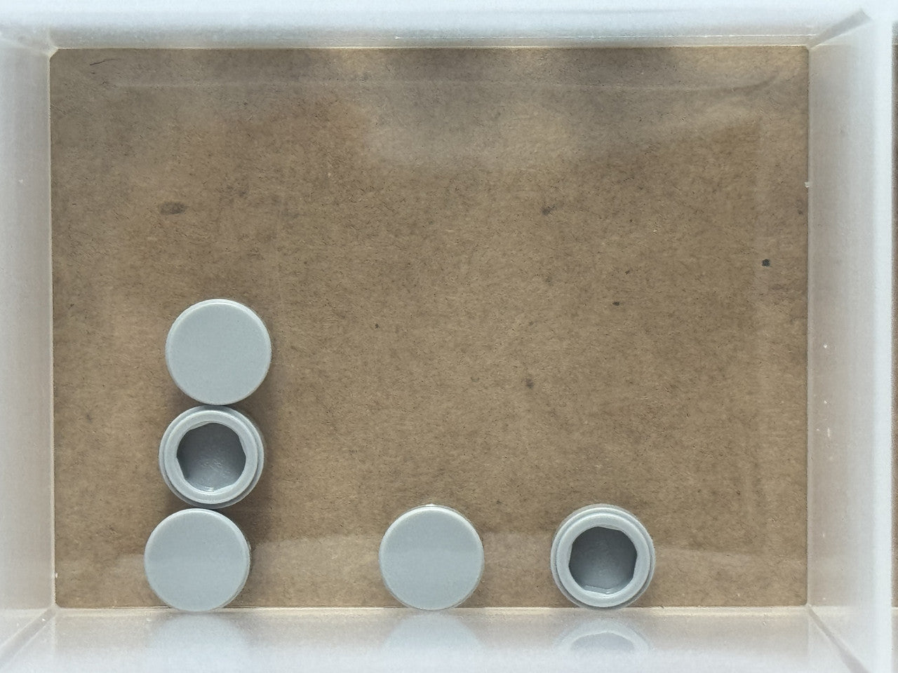 LEGO Parts - Light Bluish Gray Tile, Round 1 x 1 - No 98138 - QTY 5